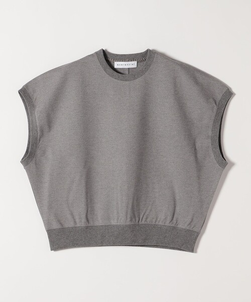 quaranciel(カランシエル)の「〈洗濯機可能〉ライト ポンチ コンパクト フレンチスリーブ TEE(Tシャツ/カットソー・レディース・ライトグレー/オフホワイト/カーキ・ONE SIZE)」の20枚目の写真