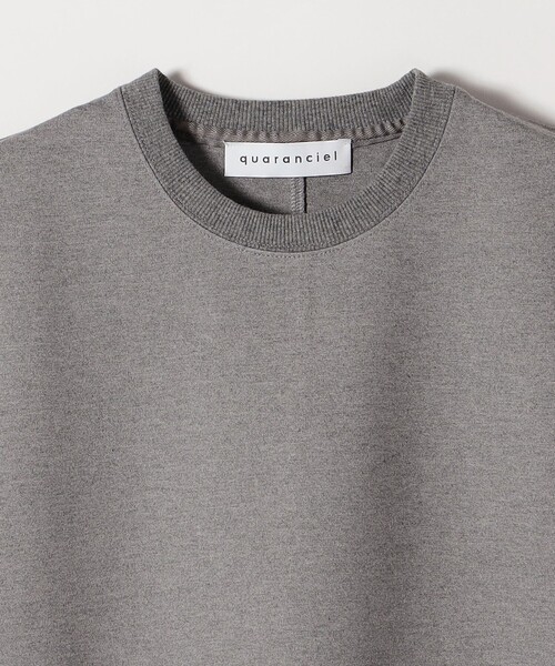 quaranciel(カランシエル)の「〈洗濯機可能〉ライト ポンチ コンパクト フレンチスリーブ TEE(Tシャツ/カットソー・レディース・ライトグレー/オフホワイト/カーキ・ONE SIZE)」の18枚目の写真