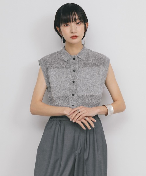 KBF スリーブレスニットシャツ KBF｜スリーブレスニットシャツ | Rakuten Fashion(楽天