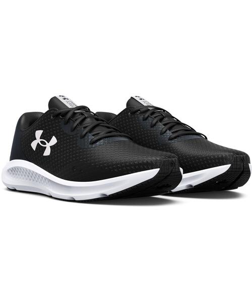 UNDER ARMOUR（アンダーアーマー）の「UAチャージド パスート3（ランニング/メンズ）（スニーカー・メンズ・ブラック・27.0cm/26.0cm/25.5cm/27.5cm/29.0cm/28.0cm/26.5cm/28.5cm/30.0cm/25.0cm）」の3枚目の写真