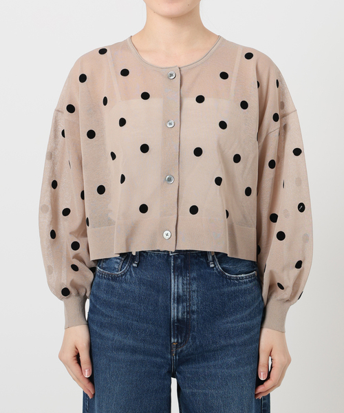 週末価格〜IENA FILMY ドット カーディガン 追加》FILMY ドット カーディガン（カーディガン）｜IENA