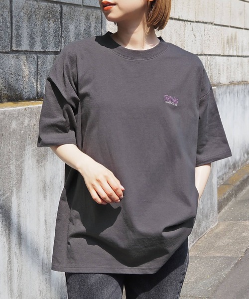 tiptop(ティップトップ)の「カラフルフラワーBIGTシャツ(Tシャツ/カットソー・レディース・スミクロ/オフホワイト/ホワイト系その他/ブラック系その他・FREE)」の16枚目の写真