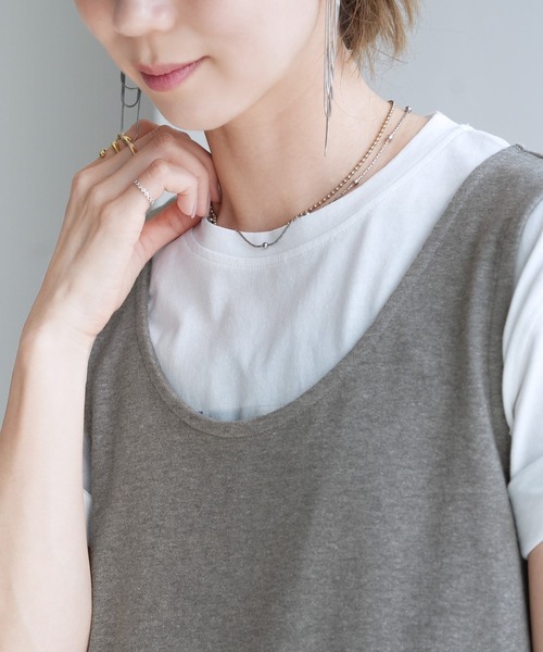 reca(レカ)の「前後2WAYロングワンピース(ワンピース・レディース・ブラック/グレー・M)」の3枚目の写真