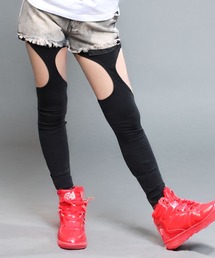 CHEER（チアー）の「ガーターベルト風デザインストレッチレギンス（レギンス/スパッツ）」