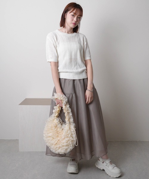 ニット セーター スパンコールクロシェニット レディース スパンコールクロシェニット（ニット/セーター）｜LADYMADE