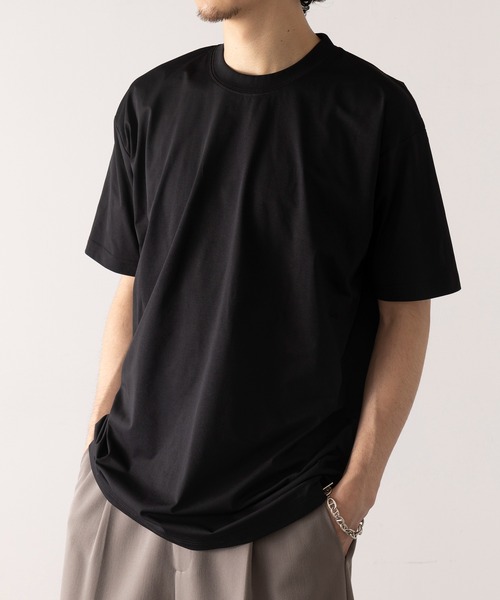 TRUSS(トラス)の「吸汗速乾! UVカット!【TRUSS】コットンライク ドライTシャツ リサイクルポリ50% ジム フィットネス ゴルフ CLD-923(Tシャツ/カットソー・メンズ・ネイビー/ホワイト/ブラック・XL/L/M/S/XXL)」の2枚目の写真