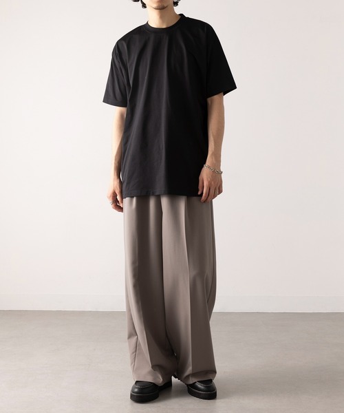 TRUSS(トラス)の「吸汗速乾! UVカット!【TRUSS】コットンライク ドライTシャツ リサイクルポリ50% ジム フィットネス ゴルフ CLD-923(Tシャツ/カットソー・メンズ・ネイビー/ホワイト/ブラック・XL/L/M/S/XXL)」の10枚目の写真