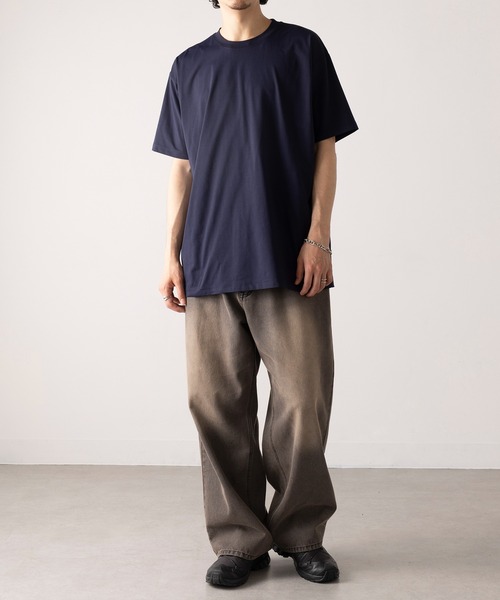 TRUSS(トラス)の「吸汗速乾! UVカット!【TRUSS】コットンライク ドライTシャツ リサイクルポリ50% ジム フィットネス ゴルフ CLD-923(Tシャツ/カットソー・メンズ・ネイビー/ホワイト/ブラック・XL/L/M/S/XXL)」の4枚目の写真