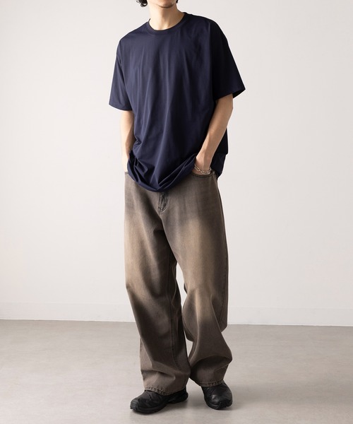 TRUSS(トラス)の「吸汗速乾! UVカット!【TRUSS】コットンライク ドライTシャツ リサイクルポリ50% ジム フィットネス ゴルフ CLD-923(Tシャツ/カットソー・メンズ・ネイビー/ホワイト/ブラック・XL/L/M/S/XXL)」の5枚目の写真