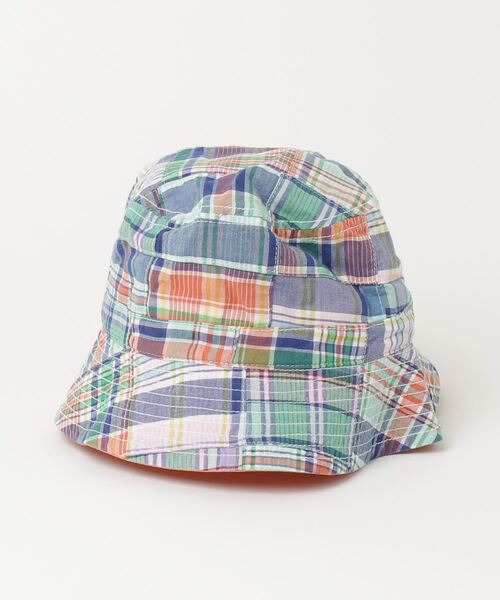 ☆美品☆ USA製パッチワークバケットハット L ポロラルフローレン polo 美品90s USA製パッチワークバケットハット L ポロラルフローレン