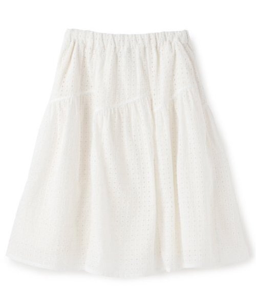 pom ponette junior(ポンポネットジュニア)の「【AMI】アイレットレースティアードスカート(スカート・キッズ・ブラック/オフホワイト・M:150cm/L:160cm)」の12枚目の写真