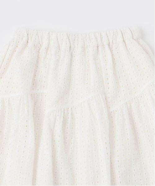 pom ponette junior(ポンポネットジュニア)の「【AMI】アイレットレースティアードスカート(スカート・キッズ・ブラック/オフホワイト・M:150cm/L:160cm)」の14枚目の写真