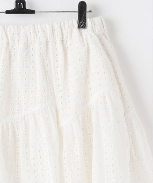 pom ponette junior(ポンポネットジュニア)の「【AMI】アイレットレースティアードスカート(スカート・キッズ・ブラック/オフホワイト・M:150cm/L:160cm)」の18枚目の写真