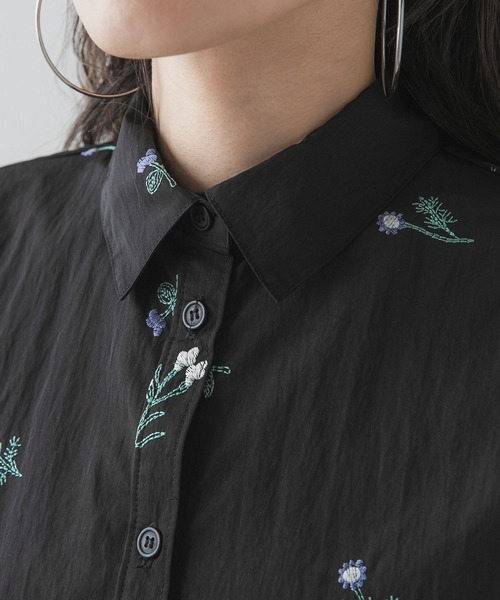 bohmal(ボマール)の「タフタ刺繍ハーフスリーブブラウス(シャツ/ブラウス・レディース・アイボリー/ブラック・MEDIUM)」の14枚目の写真