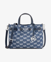 MICHAEL KORS MKロゴハンドバッグ ネイビー Michael Kors マイケルコース ロゴ トートバッグ レザー