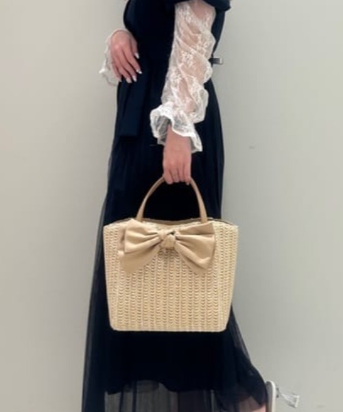 ビッグリボンかごバッグ（トートバッグ）｜Samantha Thavasa Petit