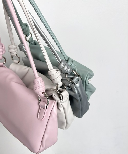 Olu.(オルドット)の「フラップデザインハンドバッグ(ハンドバッグ・レディース・アイボリー/シルバー/ミント/ピンク・FREE)」の12枚目の写真