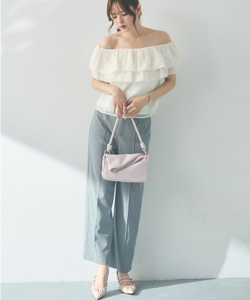 Olu.(オルドット)の「フラップデザインハンドバッグ(ハンドバッグ・レディース・アイボリー/シルバー/ミント/ピンク・FREE)」の11枚目の写真