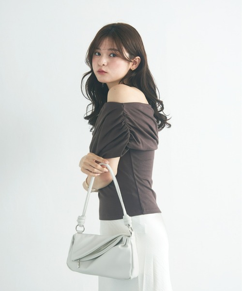 Olu.(オルドット)の「フラップデザインハンドバッグ(ハンドバッグ・レディース・アイボリー/シルバー/ミント/ピンク・FREE)」の6枚目の写真