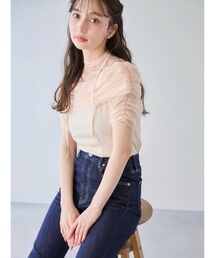 dazzlin | シアーオフショルダートップス(Tシャツ/カットソー)