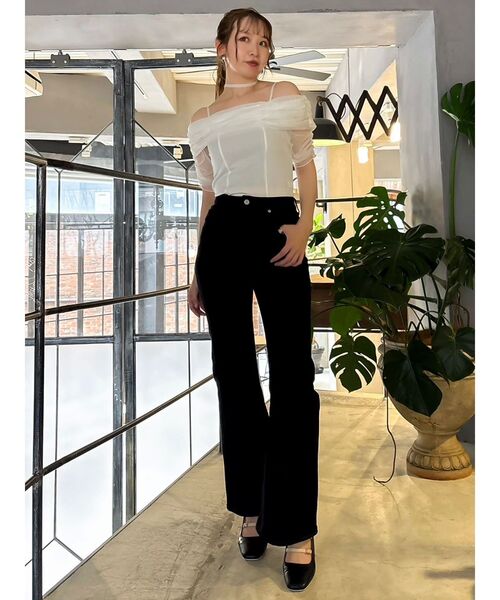 【全3色】オフショルダーカットソー　ベージュ スカイブルー ブラック【250627top1】( lam )(250626) nanamica ONLINE STORE│