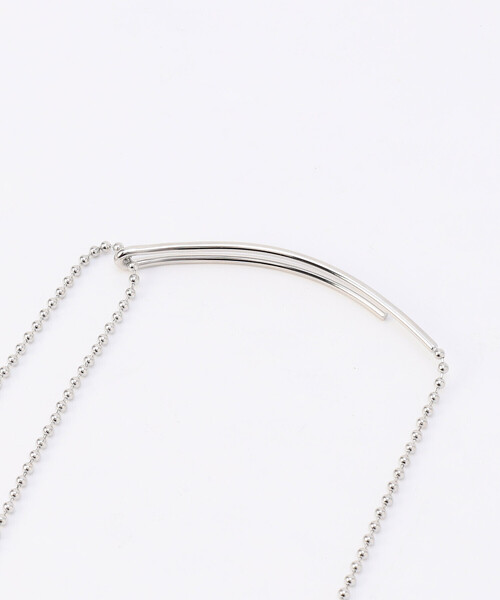 COMME CA（コムサ）の「マルチWAYボールチェーン ネックレス（ネックレス・レディース・ホワイト×シルバー・FREE）」の5枚目の写真