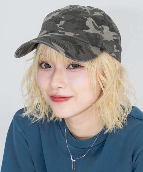 17HR（セブンティーンアワーズ）の「【ユニセックス】ヴィンテージライクキャップ（キャップ・レディース・ブラウン/グリーン系カモフラージュ/ブラック/グレー系カモフラージュ・FREE）」の10枚目の写真