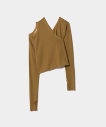 double-neck suvin   hightwist jersey top