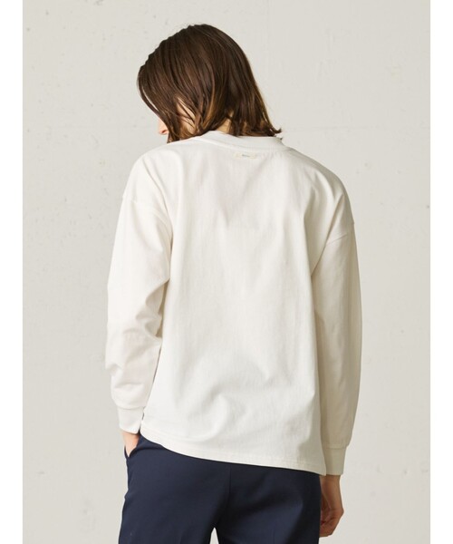MidiUmi(ミディウミ)の「MidiUmi パックドロングスリーブT(Tシャツ/カットソー・レディース・ブラック/ホワイト×ブラック・FREE)」の9枚目の写真