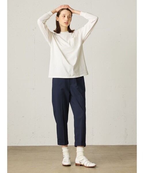 MidiUmi(ミディウミ)の「MidiUmi パックドロングスリーブT(Tシャツ/カットソー・レディース・ブラック/ホワイト×ブラック・FREE)」の10枚目の写真
