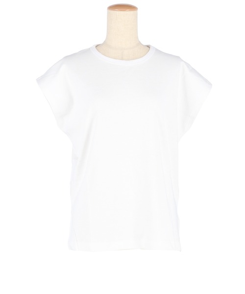 coca（coca）（コカ）の「スムースフレンチスリーブTシャツ（Tシャツ/カットソー・レディース・ブラック/ホワイト・S/M/L）」の19枚目の写真