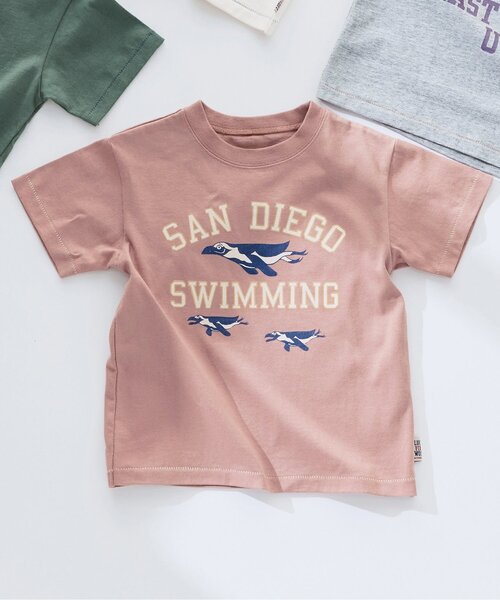 F.O.KIDS(エフオーキッズ)の「【ジュニア対応】GOOD OLD USA 5柄Tシャツ(Tシャツ/カットソー・キッズ・グレー/カーキ/キナリ/ネイビー/ピンク・80/90/100/110/120/130/140)」の5枚目の写真