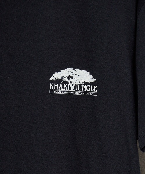 ROOPTOKYO（ループトウキョウ）の「KHAKI JUNGLE/カーキ ジャングル PRINTED CREW TEE Tシャツ 半袖（Tシャツ/カットソー・メンズ・ホワイト/ブラック・XL/L/M）」の3枚目の写真