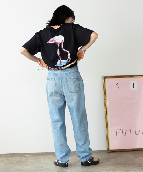 ROOPTOKYO（ループトウキョウ）の「KHAKI JUNGLE/カーキ ジャングル PRINTED CREW TEE Tシャツ 半袖（Tシャツ/カットソー・メンズ・ホワイト/ブラック・XL/L/M）」の9枚目の写真