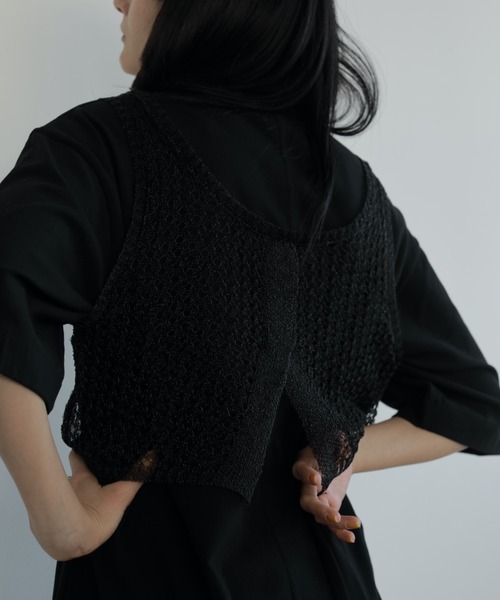 anuke（アンヌーク）の「Over T-shirts Onepiece（ワンピース・レディース・ブラック/ホワイト・36inch/38inch）」の6枚目の写真