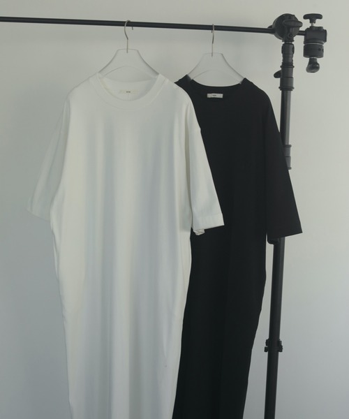 anuke（アンヌーク）の「Over T-shirts Onepiece（ワンピース・レディース・ブラック/ホワイト・36inch/38inch）」の7枚目の写真