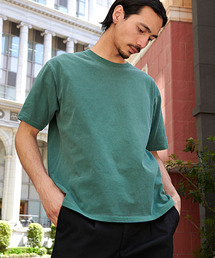 『JEMORGAN LONG JOHNS/ジェーイーモーガンロングジョーンズ』16/-OE天竺ピグメント半袖Tシャツ【+】