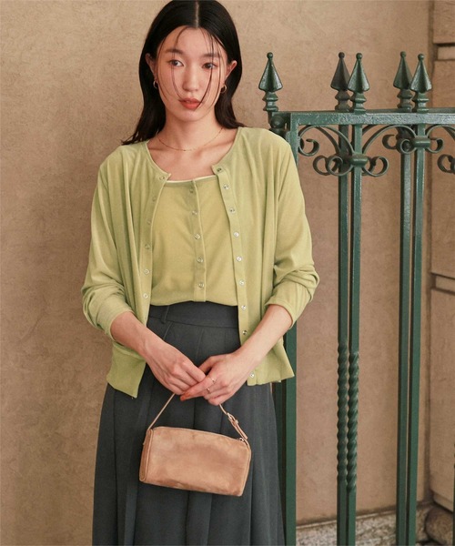 セール】シアーベロアカーディガン（カーディガン/ボレロ）｜titivate