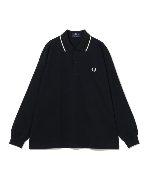 FRED PERRY（フレッドペリー）の「【別注】FRED PERRY / SINGLE TIP RELAX PIQUE TEXTURE SHIRT（ポロシャツ・メンズ・ネイビー/ブラック/ダークグリーン・X-LARGE/LARGE/MEDIUM/SMALL）」の8枚目の写真