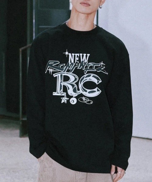 tシャツ A'GEM/9 × .kom 「ROMANTIC CROWN/ロマンティック クラウン」SCRIBBLE SHINING L/S /スクリブ ROMANTIC CROWN tシャツ A'GEM/9 × .kom 「ROMANTIC CROWN