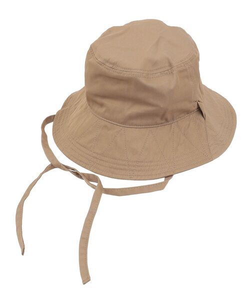 Green Parks(グリーンパークス)の「・リボンアドヴェンチャーハット(ハット・レディース・カーキ/ブラック/ダークベージュ/アイボリー・FREE)」の3枚目の写真