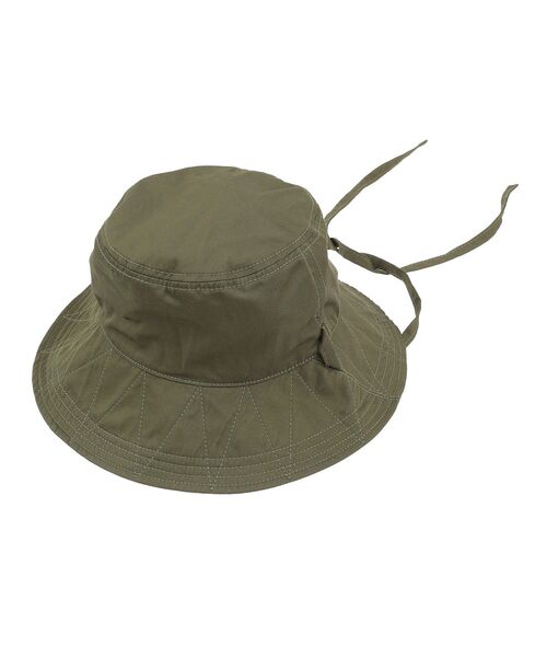 Green Parks(グリーンパークス)の「・リボンアドヴェンチャーハット(ハット・レディース・カーキ/ブラック/ダークベージュ/アイボリー・FREE)」の16枚目の写真