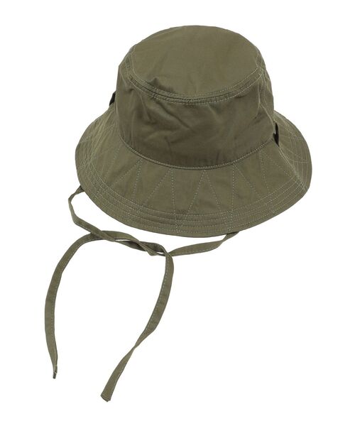 Green Parks(グリーンパークス)の「・リボンアドヴェンチャーハット(ハット・レディース・カーキ/ブラック/ダークベージュ/アイボリー・FREE)」の6枚目の写真
