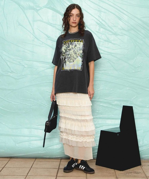 MAISON Special (メゾンスペシャル)ロングスカート Tack Pleats Vegan Leather Long Skirt/タックプリーツ
