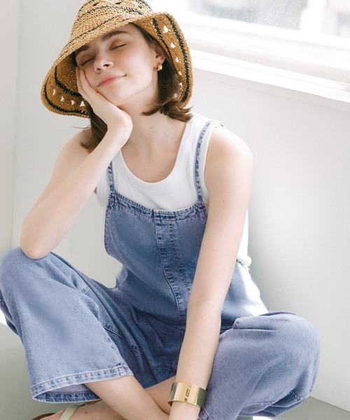 coca(coca)(コカ)の「デニムサロペット(サロペット/オーバーオール・レディース・ブルー・S/L/M)」の9枚目の写真