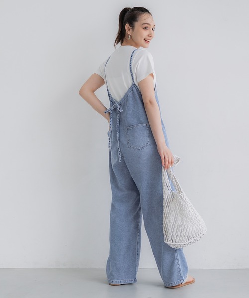 coca(coca)(コカ)の「デニムサロペット(サロペット/オーバーオール・レディース・ブルー・S/L/M)」の14枚目の写真