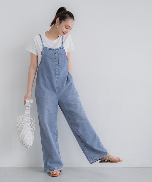 coca(coca)(コカ)の「デニムサロペット(サロペット/オーバーオール・レディース・ブルー・S/L/M)」の15枚目の写真