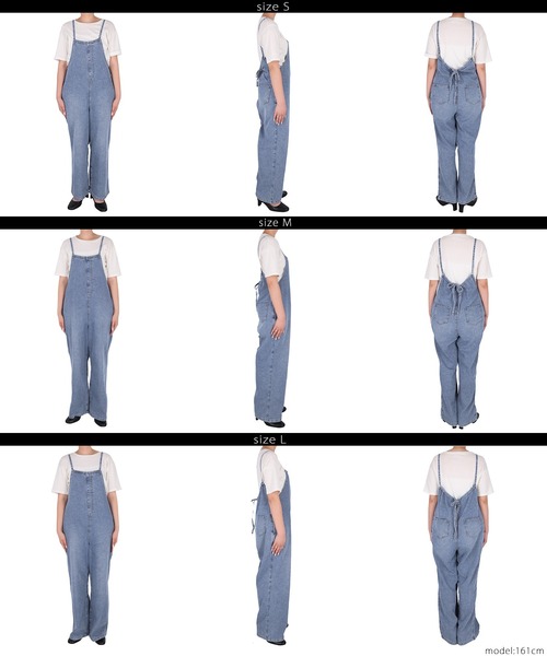 coca(coca)(コカ)の「デニムサロペット(サロペット/オーバーオール・レディース・ブルー・S/L/M)」の16枚目の写真