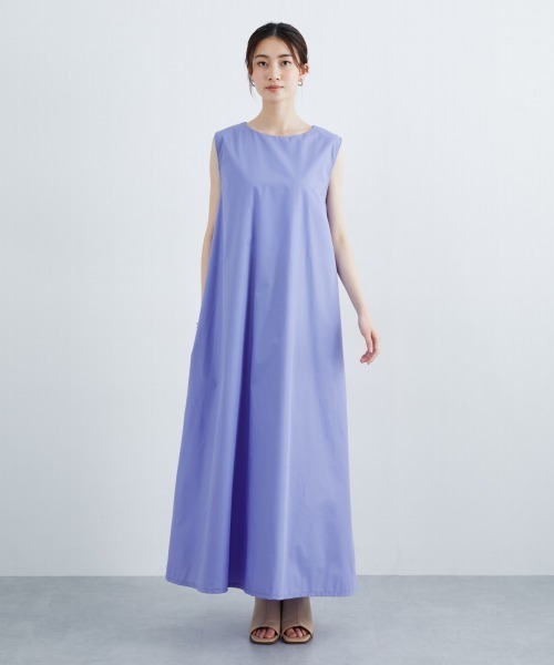 slattgir（スラットジール）の「高身長　ノースリーブフレアマキシワンピース（トールサイズ）Essenave≪動画あり≫（ワンピース・レディース・パープル/ブラック・T5L/T4L/T3L/TM/TL/TLL）」の14枚目の写真