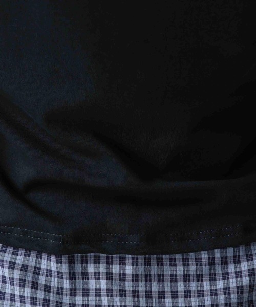 FOREVER 21（フォーエバー トゥエンティーワン）の「【2025SS】レイヤード風ポロＴ（ポロシャツ・レディース・ブラック/グレー・FREE）」の7枚目の写真